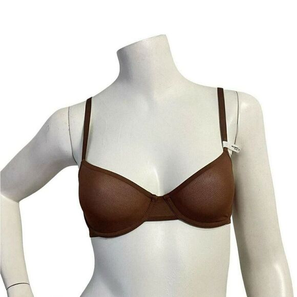 Aerie Smoothez Size 34D Mesh Unlined Balconette Underwire Bra - Picture 2 of 14